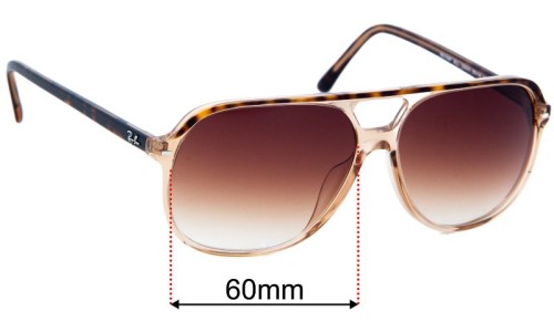Ray Ban RB2198F Bill Replacement Lenses 60mm wide 