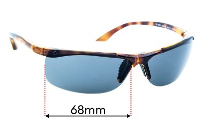 Ray Ban RB4085 Replacement Lenses 68mm wide 