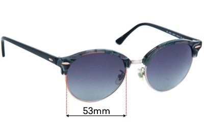 Ray-Ban RB4246F Verres de Remplacement 53mm wide 