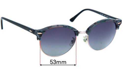 Ray-Ban RB4246F Lentes de Repuesto 53mm wide 