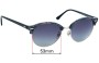 Sunglass Fix Lentes de Repuesto para Ray-Ban RB4246F - 53mm Wide 