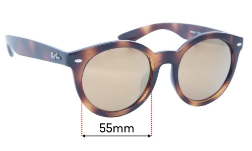 Sunglass Fix Replacement Lenses for Ray Ban RB4261D - 55mm Wide 