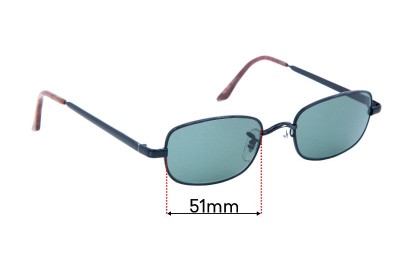 Ray Ban B&L W2951 Replacement Lenses 51mm wide 