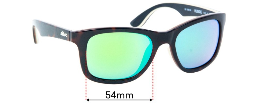 Sunglass Fix Replacement Lenses for Revo Huddie - 54mm Wide
