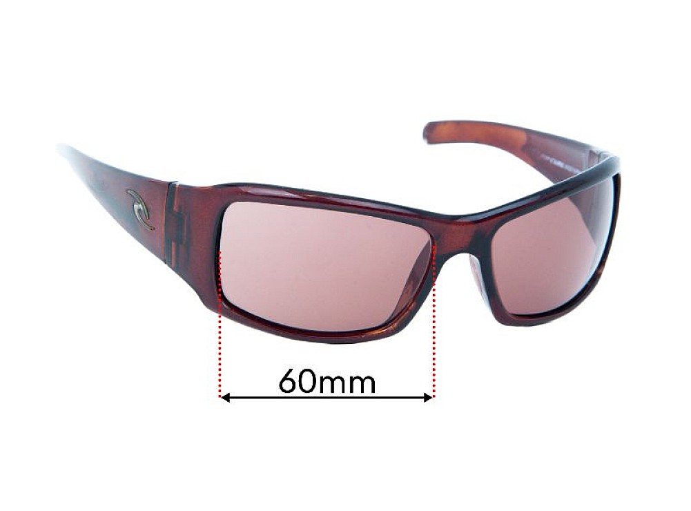 Sunglass Fix Verres de Remplacement pour Rip Curl Snappers - 60mm Wide Sunglass Fix Verres de Remplacement pour Rip Curl Snappers - 60mm Wide