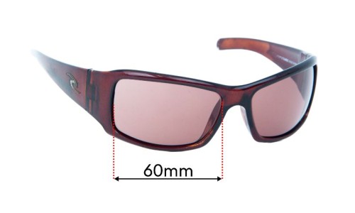 Sunglass Fix Verres de Remplacement pour Rip Curl Snappers - 60mm Wide Sunglass Fix Verres de Remplacement pour Rip Curl Snappers - 60mm Wide