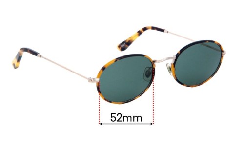 Sunglass Fix Replacement Lenses for Rixx Charlie - 52mm Wide 