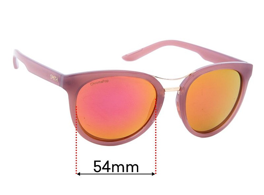 Sunglass Fix Replacement Lenses for Smith Bridgetown - 54mm Wide Sunglass Fix Replacement Lenses for Smith Bridgetown - 54mm Wide