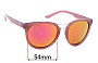 Sunglass Fix Replacement Lenses for Smith Bridgetown - 54mm Wide 