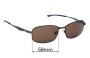 Sunglass Fix Replacement Lenses for Specsavers Gingera - 58mm Wide 