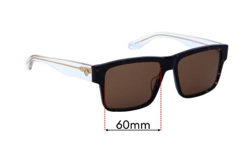 Sunglass Fix Replacement Lenses for Spy Optic Cyrus - 60mm Wide 