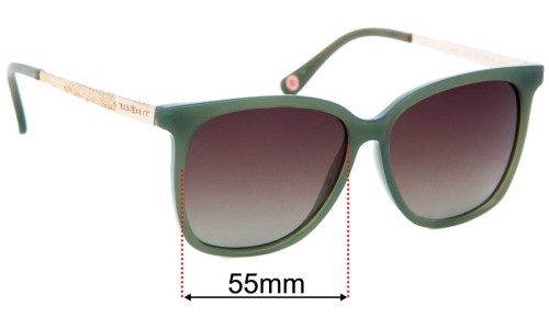 Sunglass Fix Replacement Lenses for Ted Baker  Fawn - 55mm Wide 