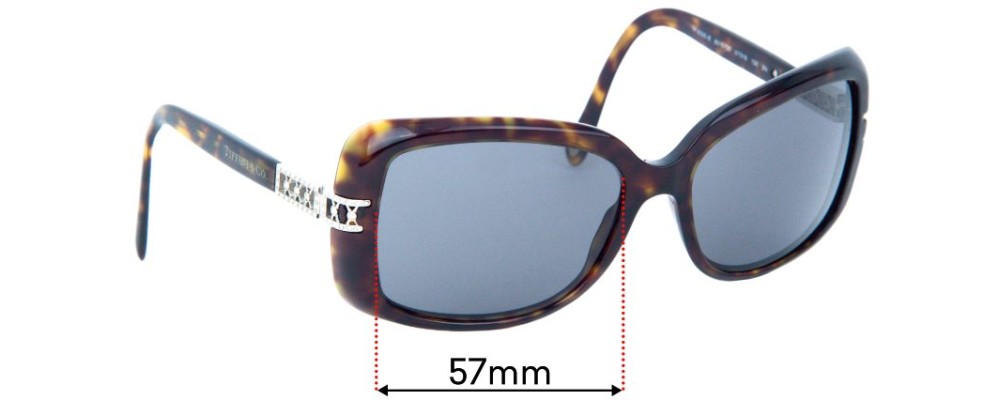 Sunglass Fix Replacement Lenses for Tiffany & Co TF 4025-B - 57mm Wide