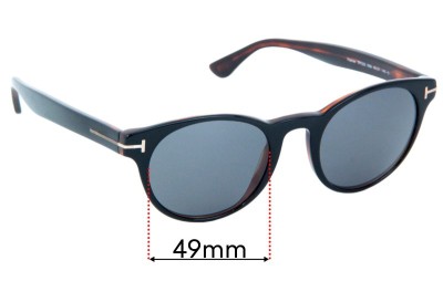 Tom Ford Palmer TF522 Replacement Lenses 49mm wide 