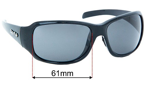 Sunglass Fix Replacement Lenses for Ugly Fish Unknown Model - 62mm Wide 