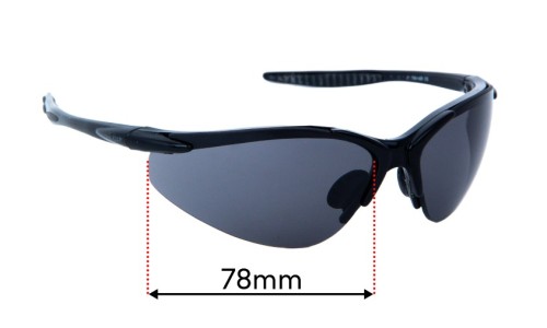 Sunglass Fix Replacement Lenses for Ugly Fish PE/SUN 0177 - 78mm Wide 