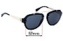 Sunglass Fix Replacement Lenses for Versace MOD 4327 - 57mm Wide 