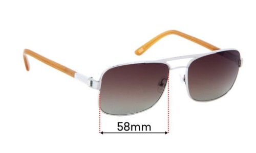 Sunglass Fix Replacement Lenses for Versace MOD 2127 - 58mm Wide 