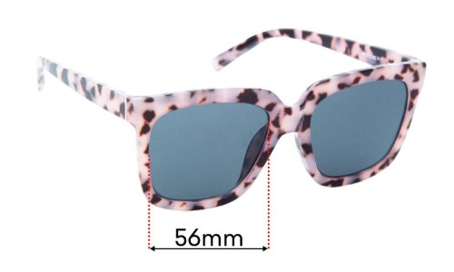 Sunglass Fix Replacement Lenses for Witchery Nina - 56mm Wide 