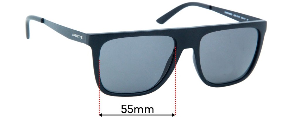 Sunglass Fix Replacement Lenses for Arnette Chapinero AN4261 - 55mm Wide