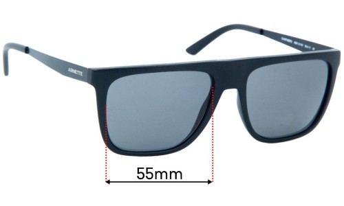 Sunglass Fix Replacement Lenses for Arnette Chapinero AN4261 - 55mm Wide 