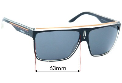 Carrera 22 Replacement Lenses 63mm wide 