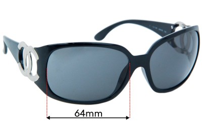 Chanel 6014 Replacement Lenses 64mm wide 