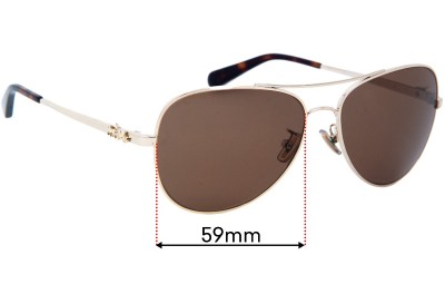 Coach HC7074 Replacement Lenses 59mm wide 
