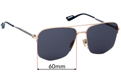 Christian Dior DIOR180 Replacement Lenses 60mm wide 