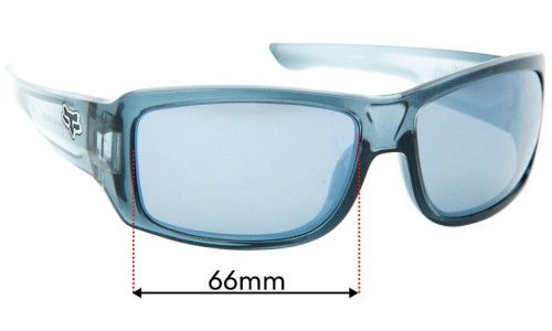 Sunglass Fix Replacement Lenses for Fox Racing The Redeem - 66mm Wide 