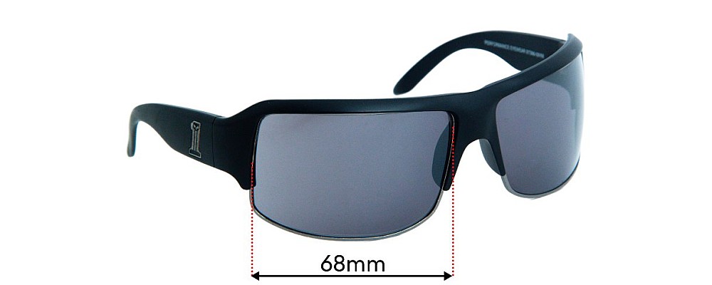 Sunglass Fix Replacement Lenses for Harley Davidson 97398-09VM - 67mm Wide