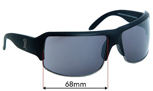 Sunglass Fix Replacement Lenses for Harley Davidson 97398-09VM - 67mm Wide 