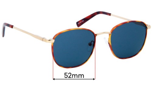 Sunglass Fix Ersatzgläser für Le Specs Neptune Deux - 52mm Wide 