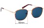 Sunglass Fix Ersatzgläser für Le Specs Neptune Deux - 52mm Wide 