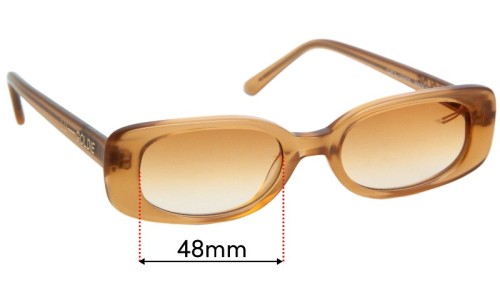 Sunglass Fix Replacement Lenses for Lu Goldie Solene - 48mm Wide 