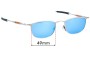 Sunglass Fix Verres de Remplacement pour Oakley Michael Jordan OO 1999-2001 - 49mm Wide 