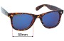 Sunglass Fix Replacement Lenses for Polaroid Wayfarer - 50mm Wide 