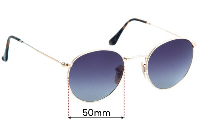 Ray Ban RB3447N Replacement Lenses 50mm wide 