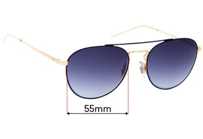 Ray Ban RB3589 Replacement Lenses 55mm wide 