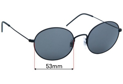 Ray Ban RB3594 Replacement Lenses 53mm wide 