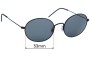Sunglass Fix Replacement Lenses for Ray-Ban RB3594 Beat - 53mm Wide 