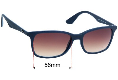  Sunglass Fix Replacement Lenses for Ray Ban RB7047 - 56mm Wide 