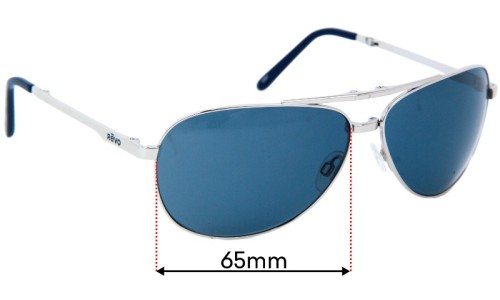 Sunglass Fix Replacement Lenses for Revo RE1985 THIRTY-FIVE LTD Limited Edition - 65mm Wide 