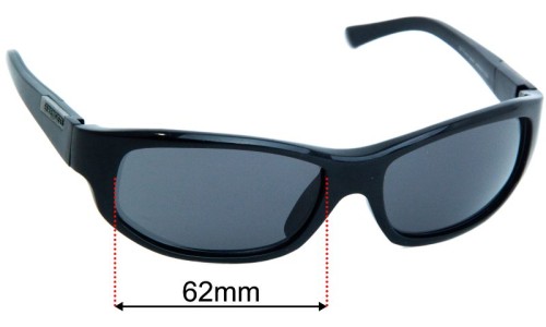 Sunglass Fix Replacement Lenses for Serengeti Amedeo - 62mm Wide 