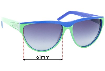Skunkfunk Poise Green Replacement Sunglass Lenses - 61mm Wide 