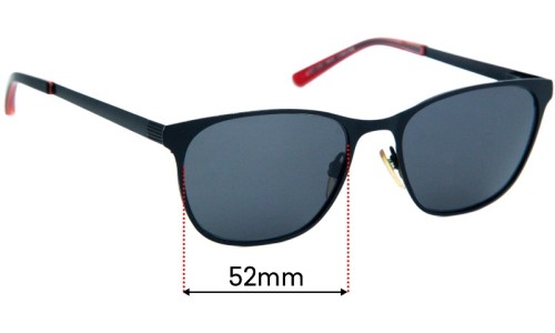 Sunglass Fix Replacement Lenses for Specsavers Helle  - 52mm Wide 