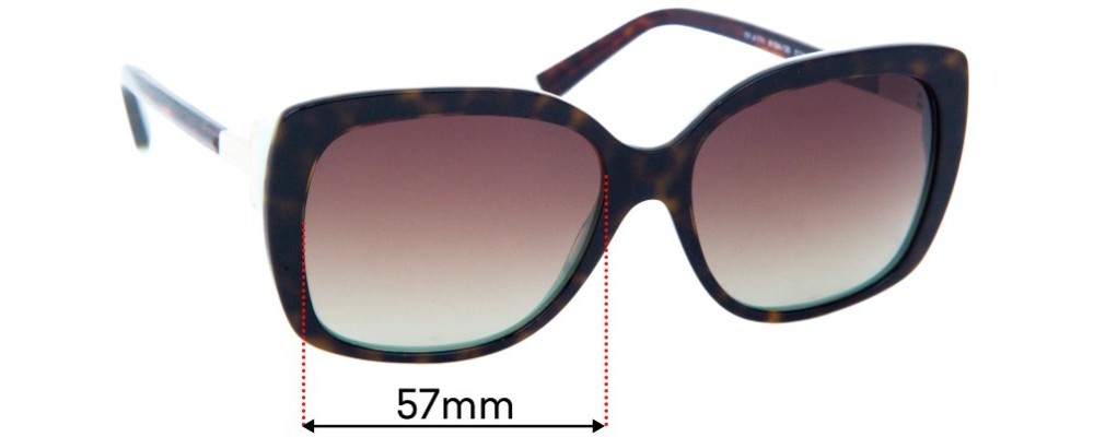Sunglass Fix Replacement Lenses for Tiffany & Co TF 4171 - 57mm Wide