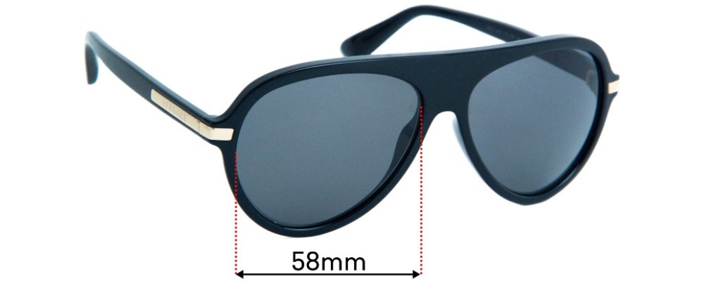 Sunglass Fix Replacement Lenses for Versace MOD 4321 - 58mm Wide