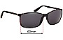 Sunglass Fix Replacement Lenses for 41 Eyewear FO35015 - 60mm Wide 