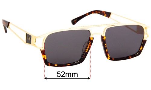 Sunglass Fix Replacement Lenses for 9Five Kingpin - 52mm Wide 